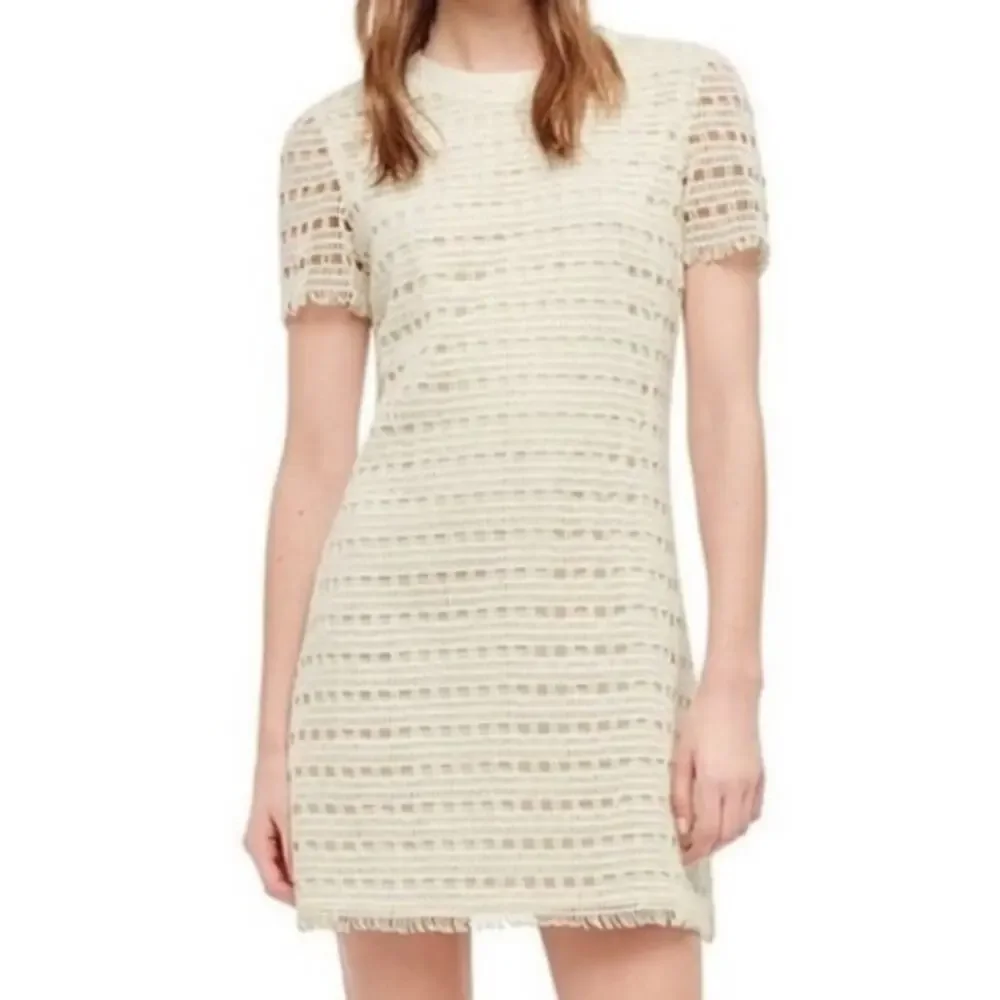 Tory Burch Crochet Shift Mini Dress Size Small